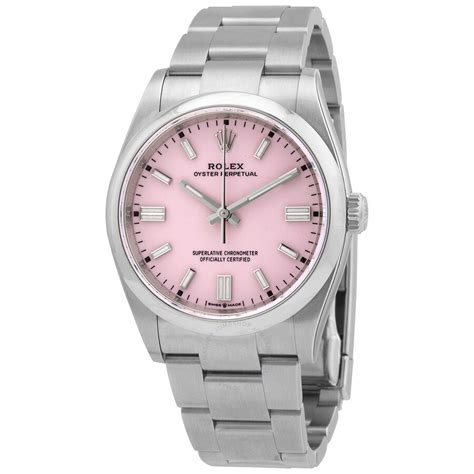 rolex blaken pink lady|oyster steel rolex watch.